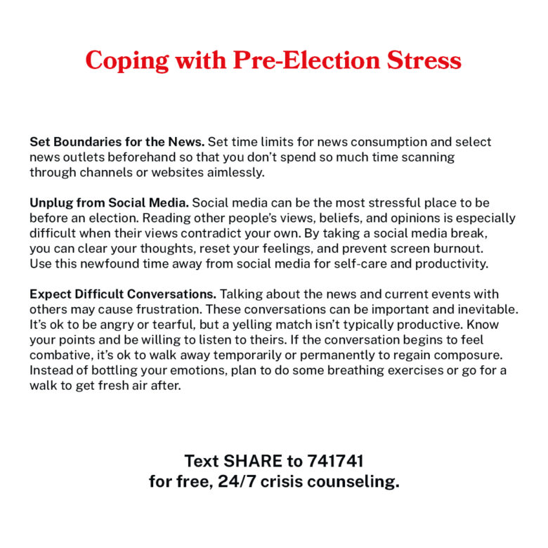 How To Cope With Election Stress - Crisis Text Line